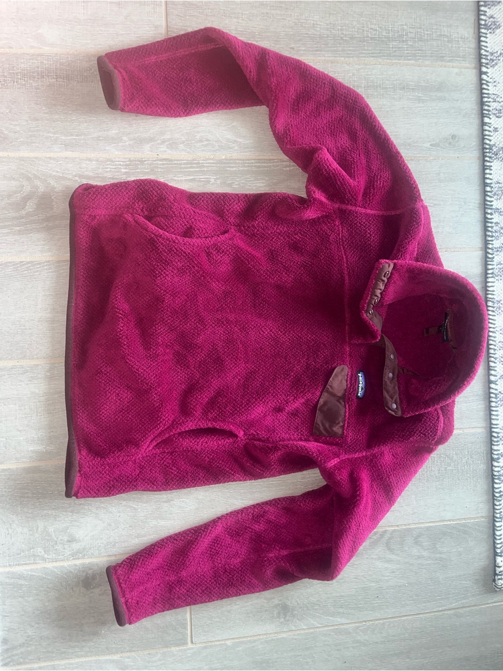 Patagonia Kids Pullover Fleece Jacket - Berry